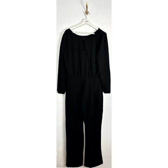NIKKI LUND Joy Long Sleeve Jumpsuit in Black Size X-Large - Picture 9 of 10